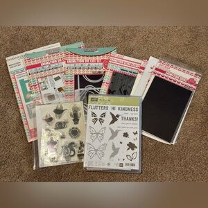 Stampin' Up! Flutter and Floral Stamp Set - Lot of 7